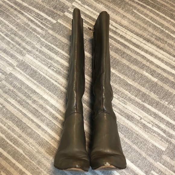 Roberto Gil Brown Heeled Calf Boots Shoes ((size 7M)) - Picture 4 of 7